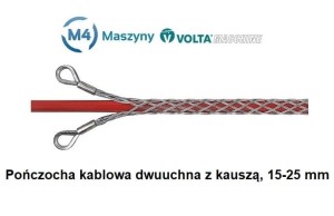 Pończocha opończa kablowa 15-25 mm, dwuuchna z kauszą