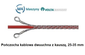 Pończocha opończa kablowa 25-35 mm, dwuuchna z kauszą