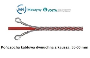 Pończocha opończa kablowa 35-50 mm, dwuuchna z kauszą